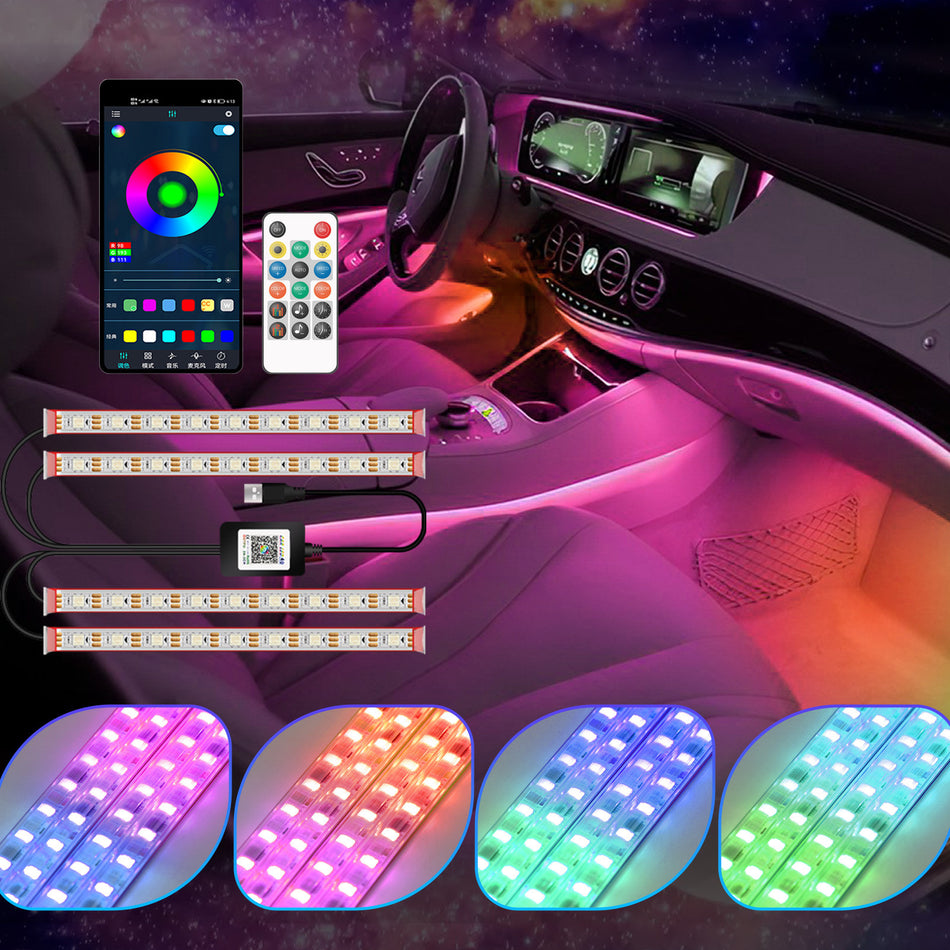 48 LED interior light strip application controls suitable for automobiles